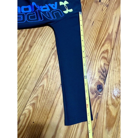 Under Armour Waffle Boy Size 7 Dark Grey All Season Gear Long Sleeve Spell Out - Picture 7 of 16